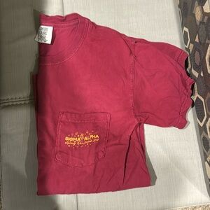 Sigma Alpha Sorority Comfort Colors T-Shirt size Small